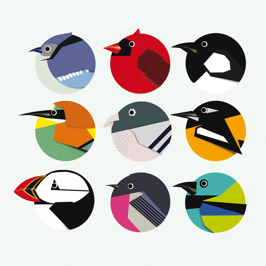 ART PRINT - 9 BIRDS 2